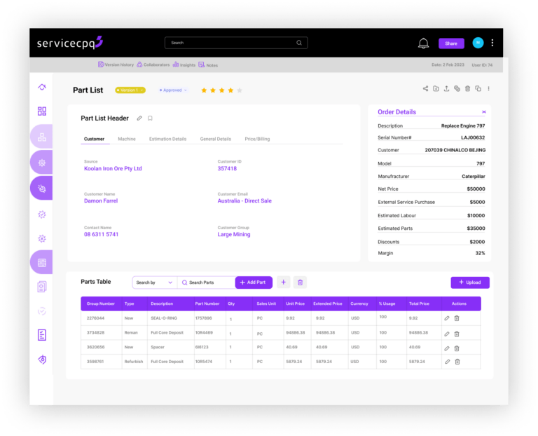 Part List Screenshot v1
