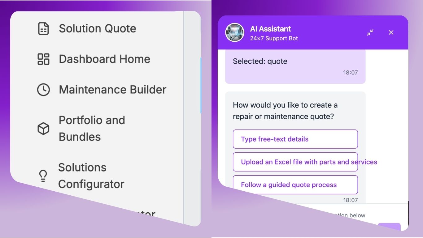 ServiceCPQ Configurator UI