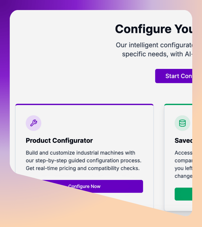 Welcome and Use Case Selection Screen
