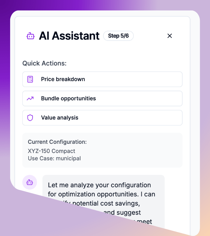 AI Assistant Summary and Recommendations Screen