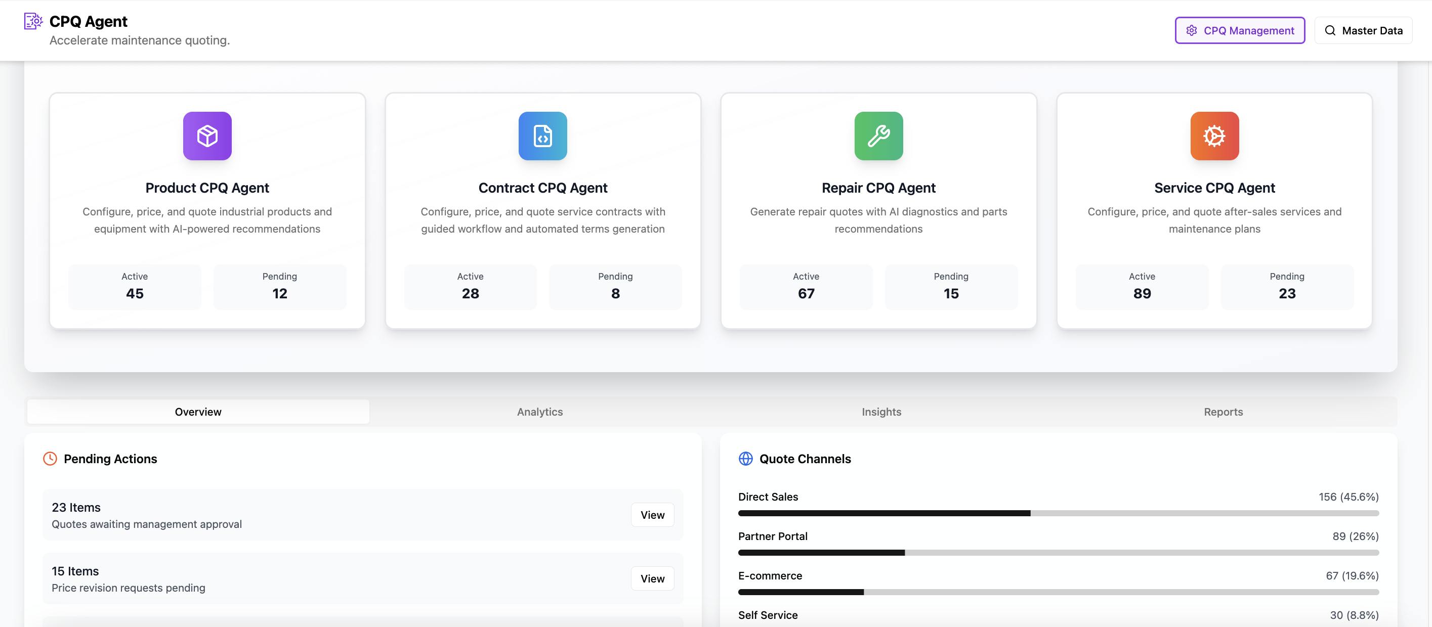 Pricing Engine Screenshot